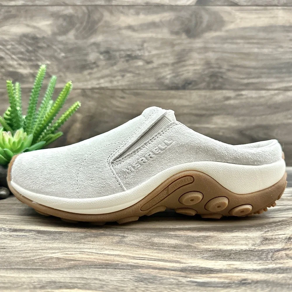 ❌SOLD❌NIB Merrell Jungle Slide Clogs Suede Birch Womens 9M 40 - Picture 5 of 12